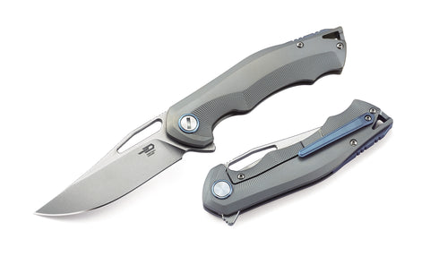 BESTECH TERCEL BT1708B Titanium Handle: 3.46" CPM-S35VN Blade