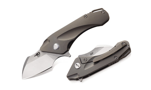 BESTECH IMP BT1710C Titanium+CarbonFiber inlayed Handle: 1.732 CPM-S35VN Blade