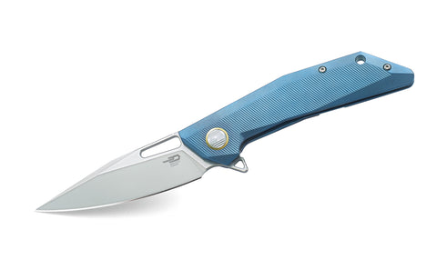 BESTECH  SHRAPNEL BT1802C 3.54" CPM-S35VN Blade 6AL4V Titanium with carbon fiber inlayed Handle