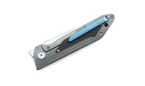 BESTECH SHINKANSEN BT1803A 3.54" CPM-S35VN Blade 6AL4V Titanium with carbon fiber inlayed Handle