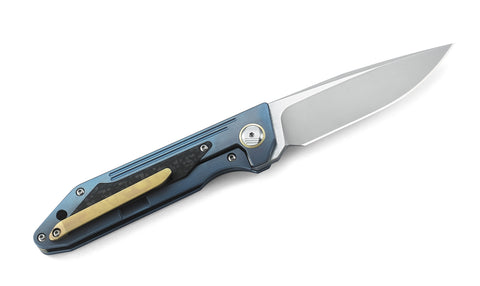 BESTECH SHINKANSEN BT1803C 3.54" CPM-S35VN Blade 6AL4V Titanium with carbon fiber inlayed Handle