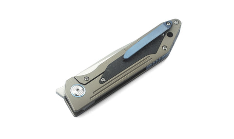 BESTECH SHINKANSEN BT1803D 3.54" CPM-S35VN Blade 6AL4V Titanium with carbon fiber inlayed Handle