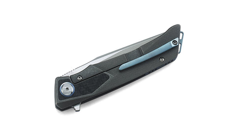 BESTECH SKY HAWK BT1804A Titanium+Carbon Fiber inlayed Handle: 3.58" CPM-S35VN Blade