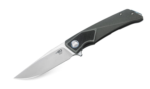 BESTECH SKY HAWK BT1804A Titanium+Carbon Fiber inlayed Handle: 3.58" CPM-S35VN Blade