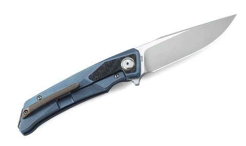 BESTECH SKY HAWK BT1804C Titanium+Carbon Fiber inlayed Handle: 3.58" CPM-S35VN Blade