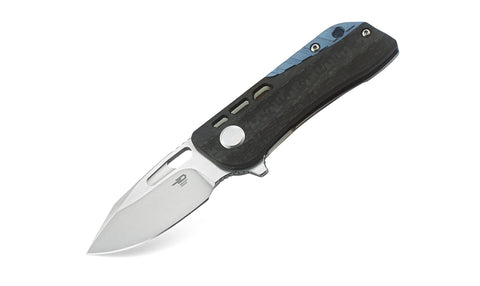 BESTECH Engine (Droppoint) BT1805A Titanium+Carbon Fiber Handle: 2.24" CPM-S35VN Blade