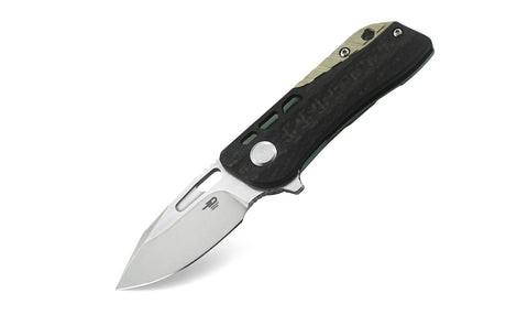 BESTECH Engine (Droppoint) BT1805C Titanium+Carbon Fiber Handle: 2.24" CPM-S35VN Blade