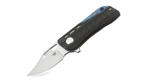 BESTECH Engine (Bowie) BT1806A Titanium+Carbon Fiber Handle: 2.24" CPM-S35VN Blade