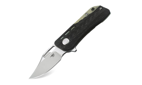 BESTECH Engine (Bowie) BT1806C Titanium+Carbon Fiber Handle: 2.24" CPM-S35VN Blade