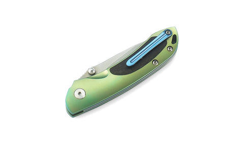 BESTECH JUNZI BT1809C Titanium+Carbon Fiber inlayed Handle: 2.76" CPM-S35VN Blade