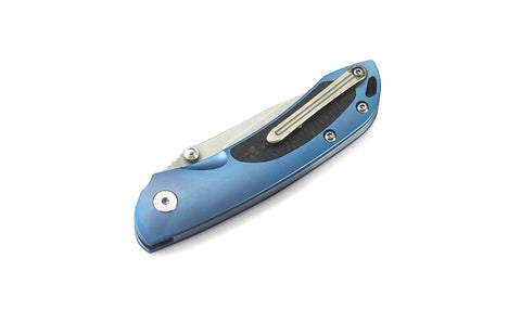 BESTECH JUNZI BT1809D Titanium+Carbon Fiber inlayed Handle: 2.76" CPM-S35VN Blade