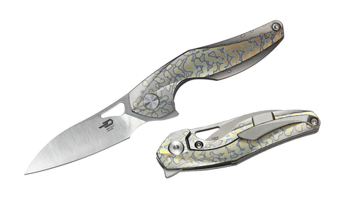 BESTECH THE RETICULAN BT1810E Titanium Handle: 2.09" CPM-S35VN Blade