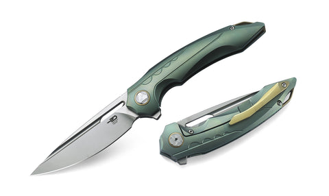BESTECH ORNETTA BT1811B 3.54" M390 Blade Titanium Handle