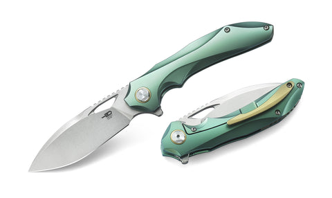BESTECH ESKRA BT1813E Titanium Handle: 3.51" M390 Blade