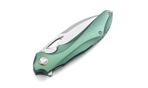 BESTECH ESKRA BT1813L-C Titanium Handle: 3.51" M390 Blade