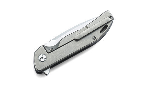 BESTECH BISON BT1904A-1 Titanium and Carbon Fiber Handle: 3.54" D2 Blade