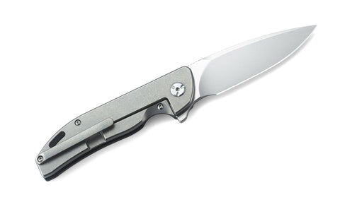 BESTECH BISON BT1904A-1 Titanium and Carbon Fiber Handle: 3.54" D2 Blade