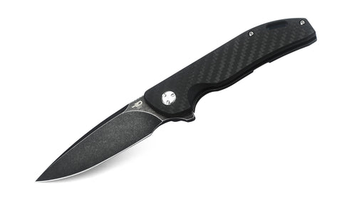 BESTECH BISON BT1904A-2 Titanium and Carbon Fiber Handle: 3.54" D2 Blade