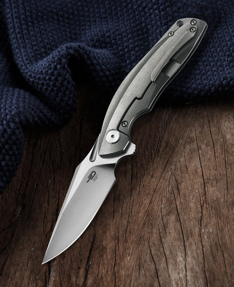BESTECH GHOST BT1905A-L Tianium Handle: 3.27" S35VN Blade