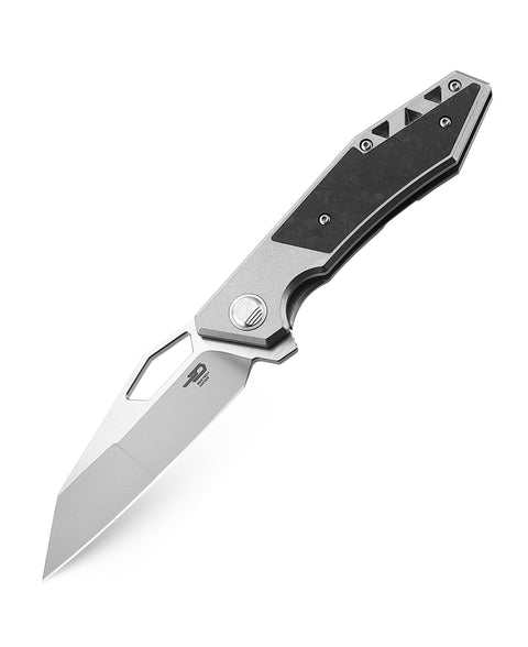 BESTECH FRACTAL BT1907A Titanium+Carbon Fiber Inlay Handle: 3.46" S35VN Blade