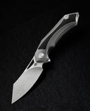 BESTECH KASTA BT1909A Titanium and Marble Carbon Fiber Inlay Handle: 3.46