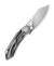 BESTECH KASTA Titanium and Marble Carbon Fiber Inlay Handle: 3.46" M390 Blade BT1909A