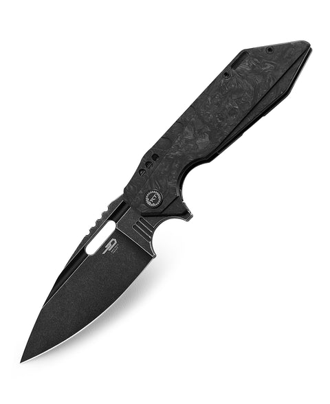 BESTECH SHODAN BT1910D Titanium+Carbon Fiber Handle: 3.86" S35VN Blade