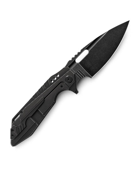 BESTECH SHODAN BT1910D Titanium+Carbon Fiber Handle: 3.86" S35VN Blade