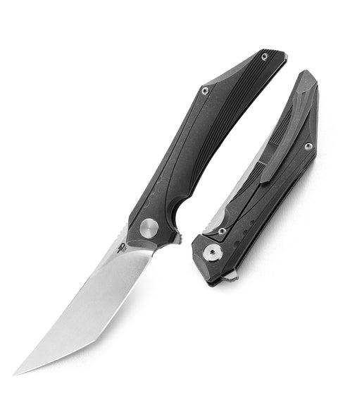 BESTECH KAMOZA BT1911A Titanium Handle: 3.62" M390 Blade