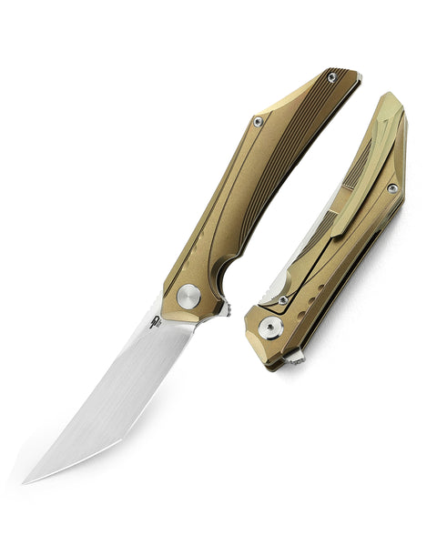 BESTECH KAMOZA BT1911C Titanium Handle: 3.62" M390 Blade