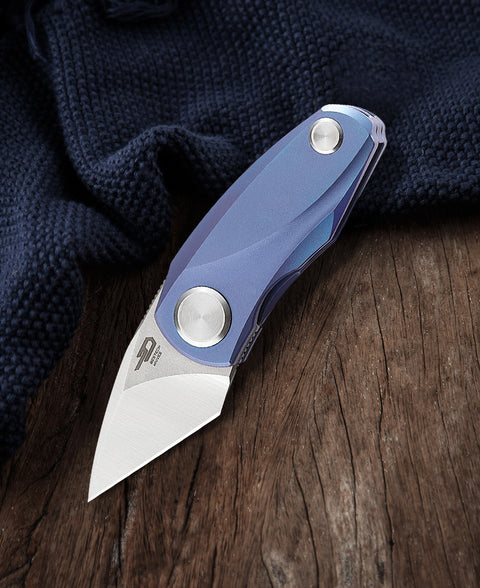 BESTECH TULIP BT1912B Titanium Handle: 1.34" M390 Blade