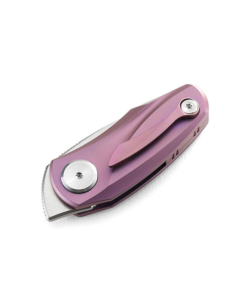 BESTECH TULIP BT1912C Titanium Handle: 1.34" M390 Blade