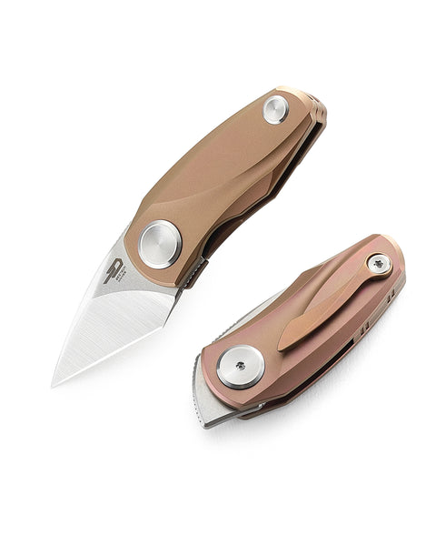 BESTECH TULIP BT1912D Titanium Handle: 1.34" M390 Blade