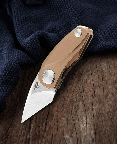 BESTECH TULIP BT1912D Titanium Handle: 1.34" M390 Blade