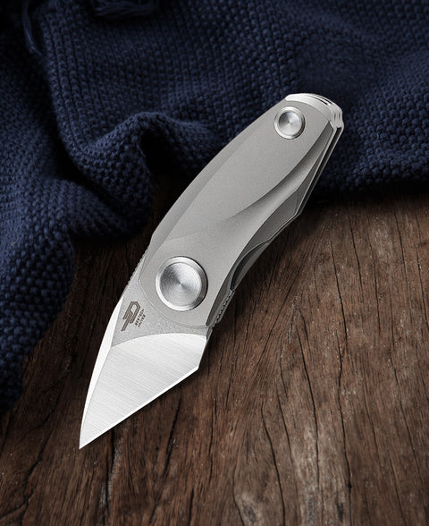 BESTECH TULIP BT1913A Titanium Handle: 1.34" M390 Blade