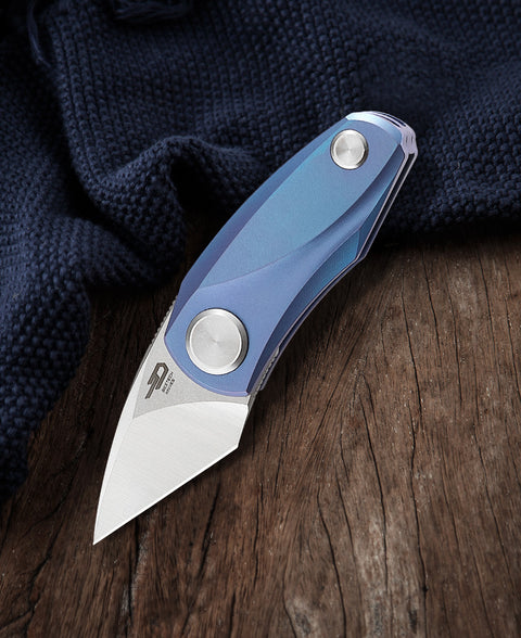 BESTECH TULIP BT1913B Titanium Handle: 1.34" M390 Blade