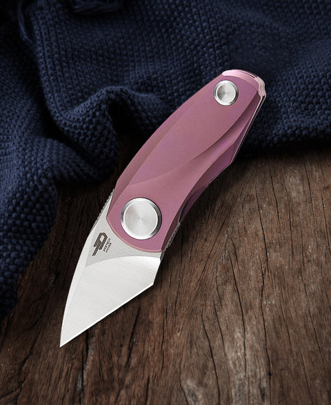 BESTECH TULIP BT1913C Titanium Handle: 1.34" M390 Blade