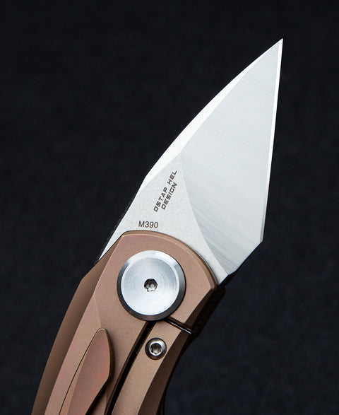 BESTECH TULIP BT1913D Titanium Handle: 1.34" M390 Blade