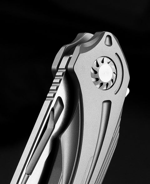 BESTECH WIBRA BT2001A Titanium Handle: 3.43" M390 Blade