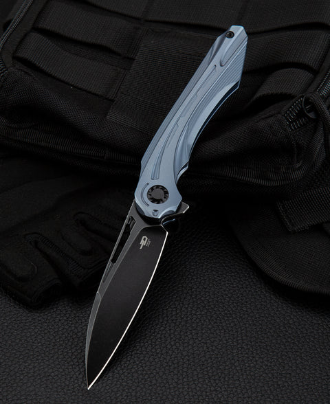 BESTECH WIBRA BT2001C Titanium Handle: 3.43" M390 Blade