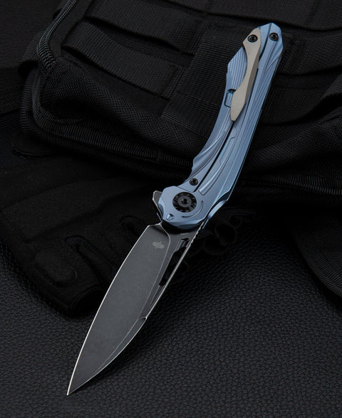 BESTECH WIBRA BT2001C Titanium Handle: 3.43" M390 Blade