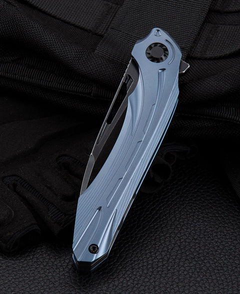 BESTECH WIBRA BT2001C Titanium Handle: 3.43" M390 Blade