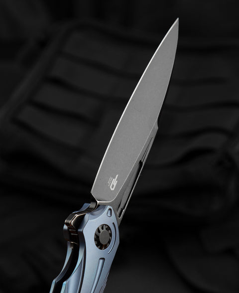 BESTECH WIBRA BT2001C Titanium Handle: 3.43" M390 Blade