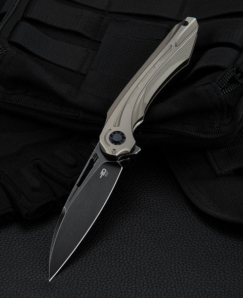 BESTECH WIBRA BT2001E Titanium Handle: 3.43" M390 Blade