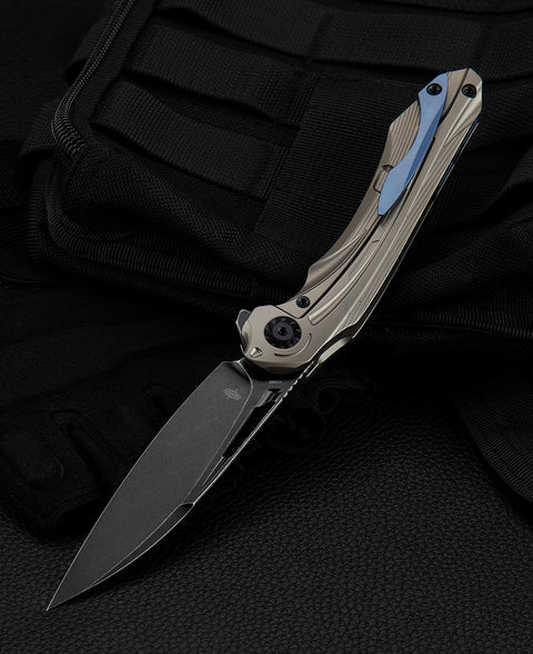 BESTECH WIBRA BT2001E Titanium Handle: 3.43" M390 Blade