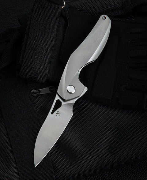 BESTECH THE RETICULAN(Medium) BT2003A Titanium Handle: 3.25" S35VN Blade