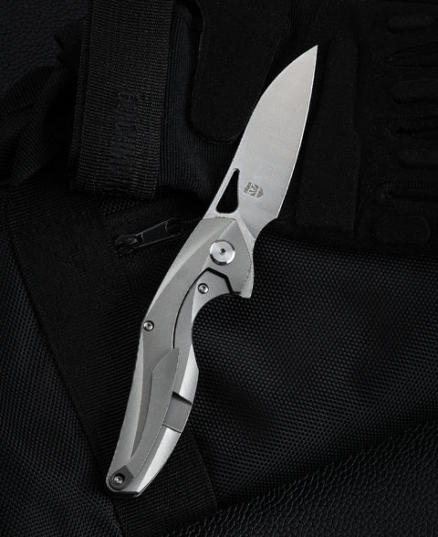 BESTECH THE RETICULAN(Medium) BT2003A Titanium Handle: 3.25" S35VN Blade