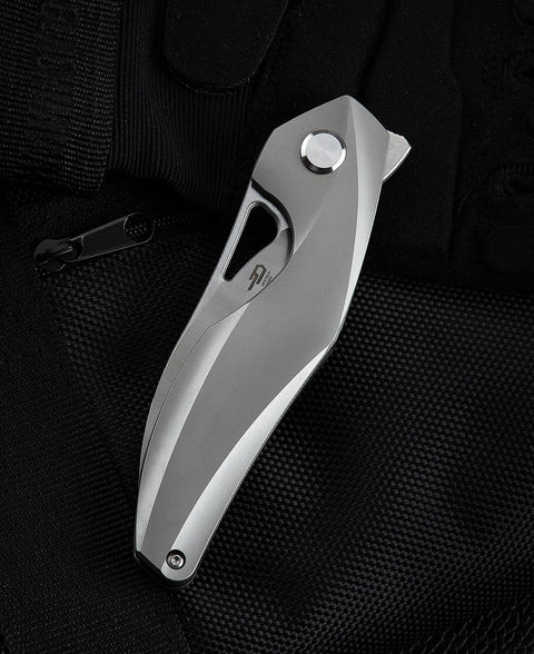 BESTECH THE RETICULAN(Medium) BT2003A Titanium Handle: 3.25" S35VN Blade