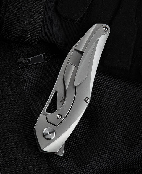 BESTECH THE RETICULAN(Medium) BT2003A Titanium Handle: 3.25" S35VN Blade