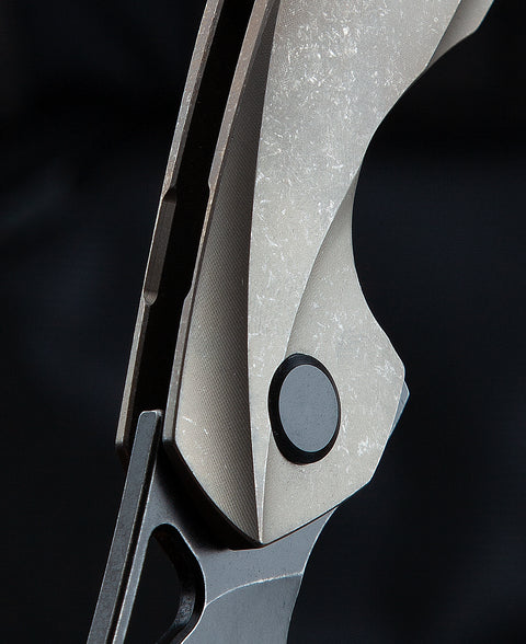 BESTECH THE RETICULAN(Medium) BT2003C Titanium Handle: 3.25" S35VN Blade